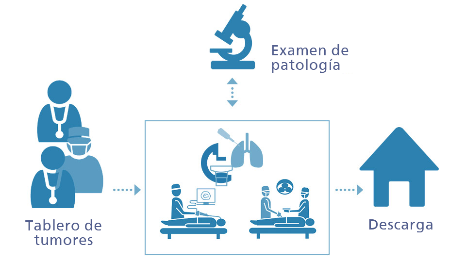 Diagrama que muestra la plataforma de navegaci&oacute;n e im&aacute;genes 3D de Azurion Lung Suite para el diagn&oacute;stico y el tratamiento en una sola sala