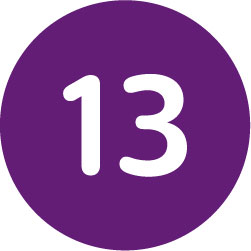 Icono de 13 c&iacute;rculos