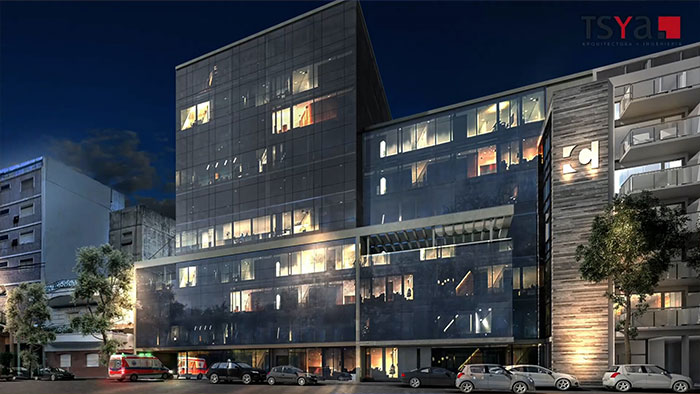 Imagen de FOETRA de las instalaciones de Telef&oacute;nicos de noche