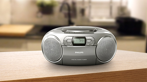 Reproductor de CD Philips, radio port&aacute;til